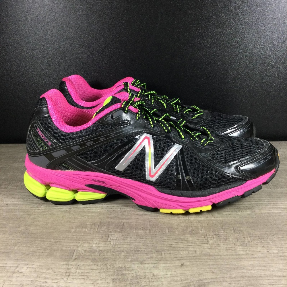 New Balance 780v3 Women's Size 9 Black Pink Yellow Running Shoes W780P3